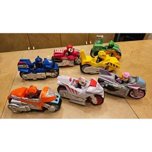 Lot‎ Paw Patrol Rescue Action Figures Vehicles Playset the Complete 7 Moto set